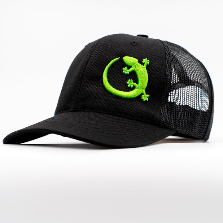 Strap Lizard Embroidered Snapback Mesh Trucker Hat