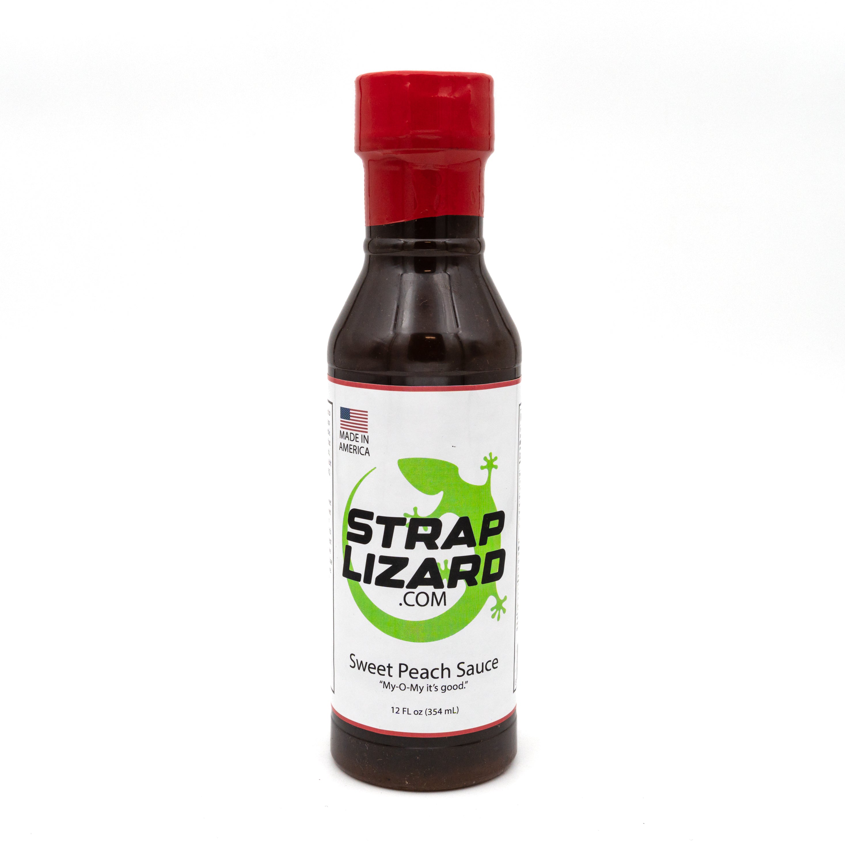 Strap Lizard Cooking Sauce - Sweet Peach 12 FL oz