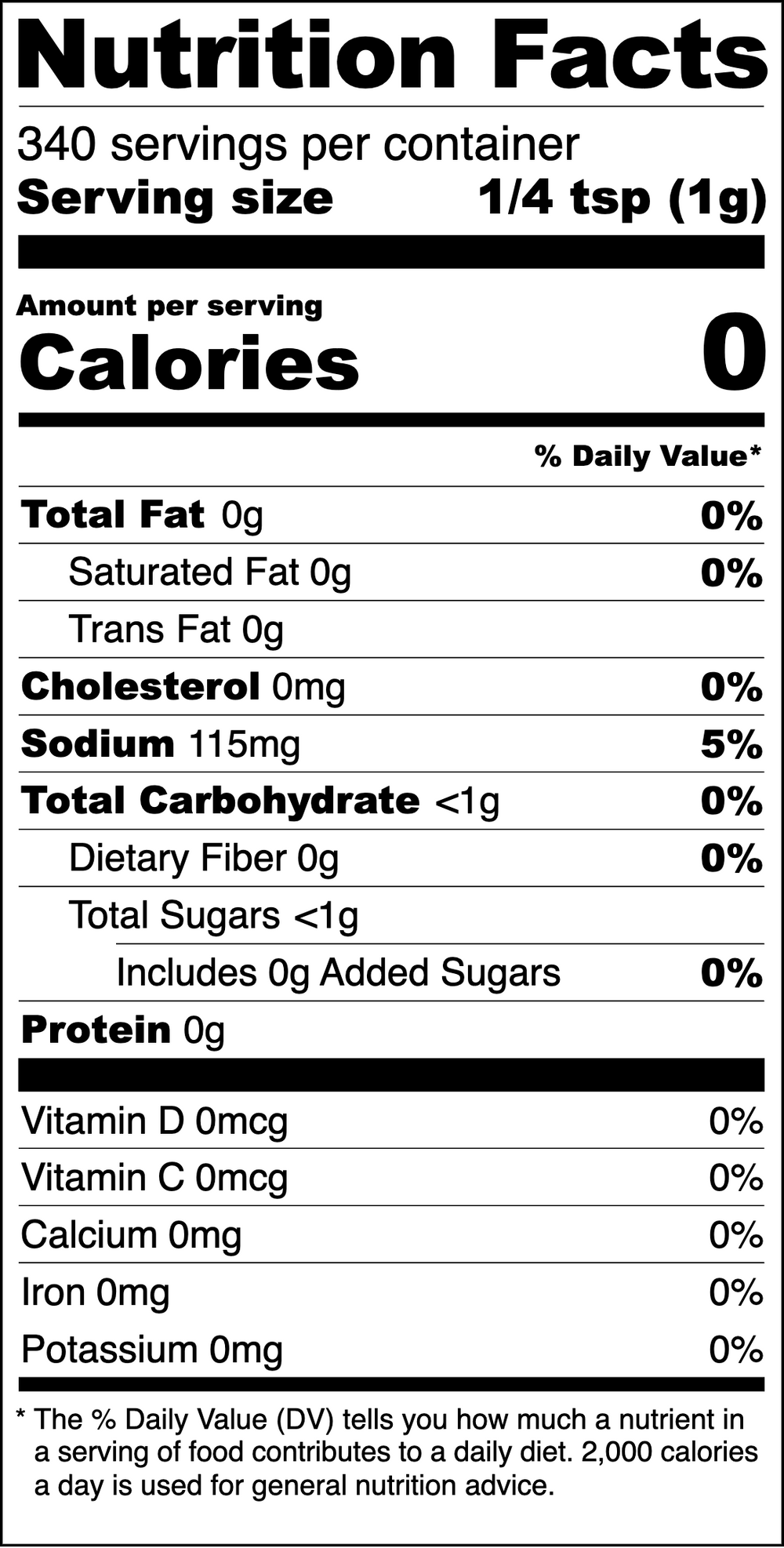 Nutrition Information