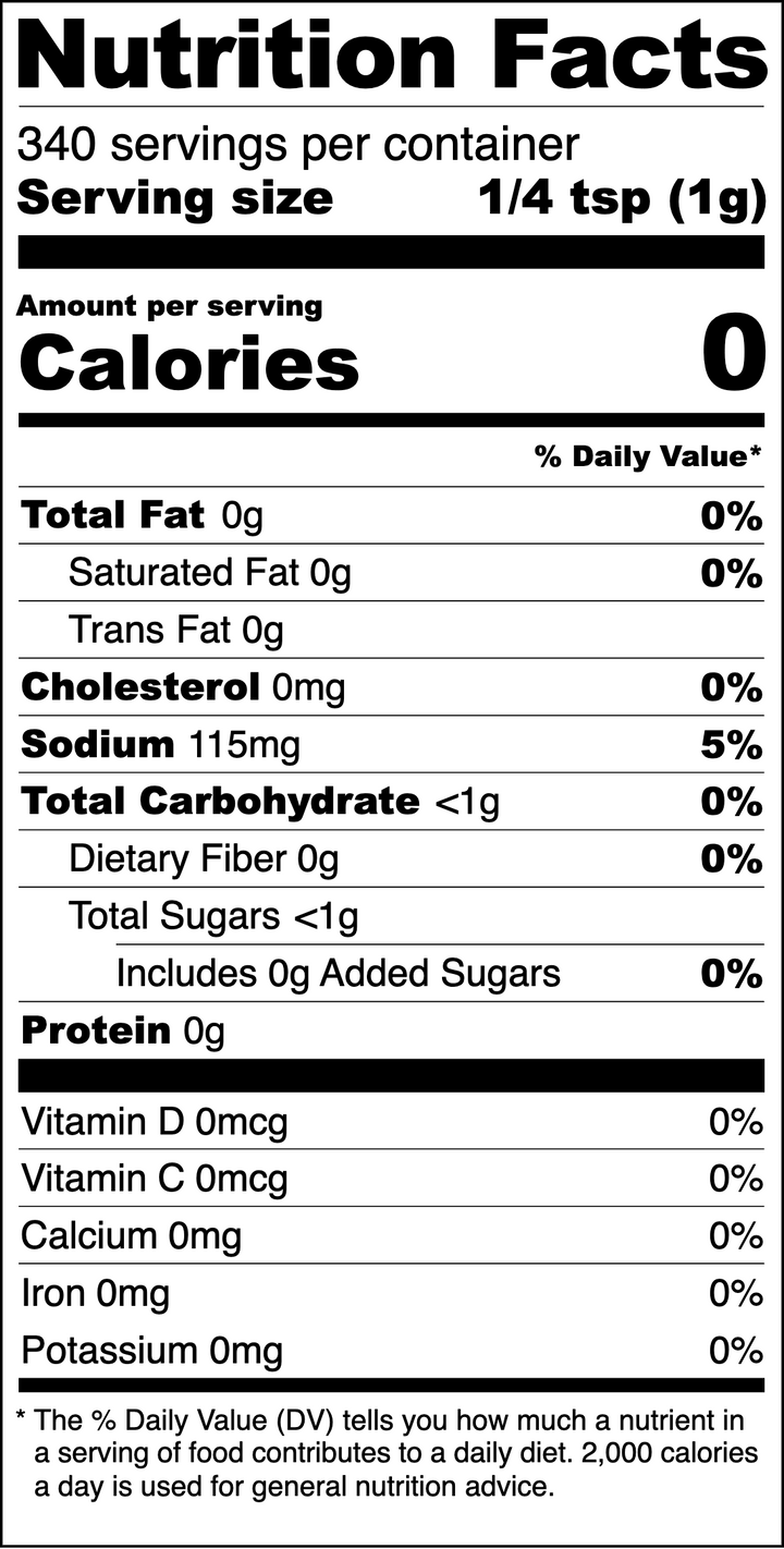 Nutrition Information