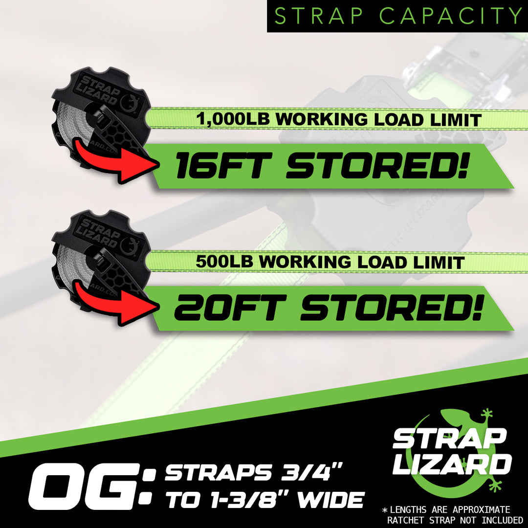 Strap Lizard OG | Ratchet Strap Storage &amp; Tail Management Accessory