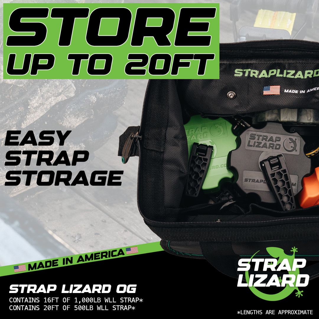 Strap Lizard OG | Ratchet Strap Storage &amp; Tail Management Accessory